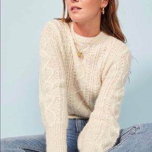 Reformation alpaca knit sweater